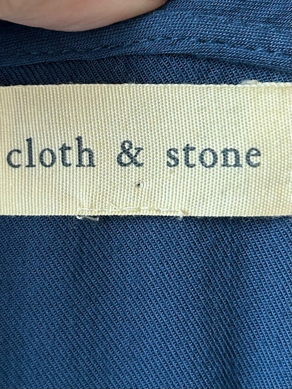 Anthropologie cloth & stone Navy V-Neck Crispin Mini Tunic Dress/T-Shirt Dress - Picture 4 of 7